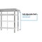 Bk Resources Work Table Stainless Steel Undershelf, Plastic feet 1.5" Riser 30"x18" SVTR-1830 - alternate 8